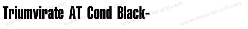 Triumvirate AT Cond Black字体转换